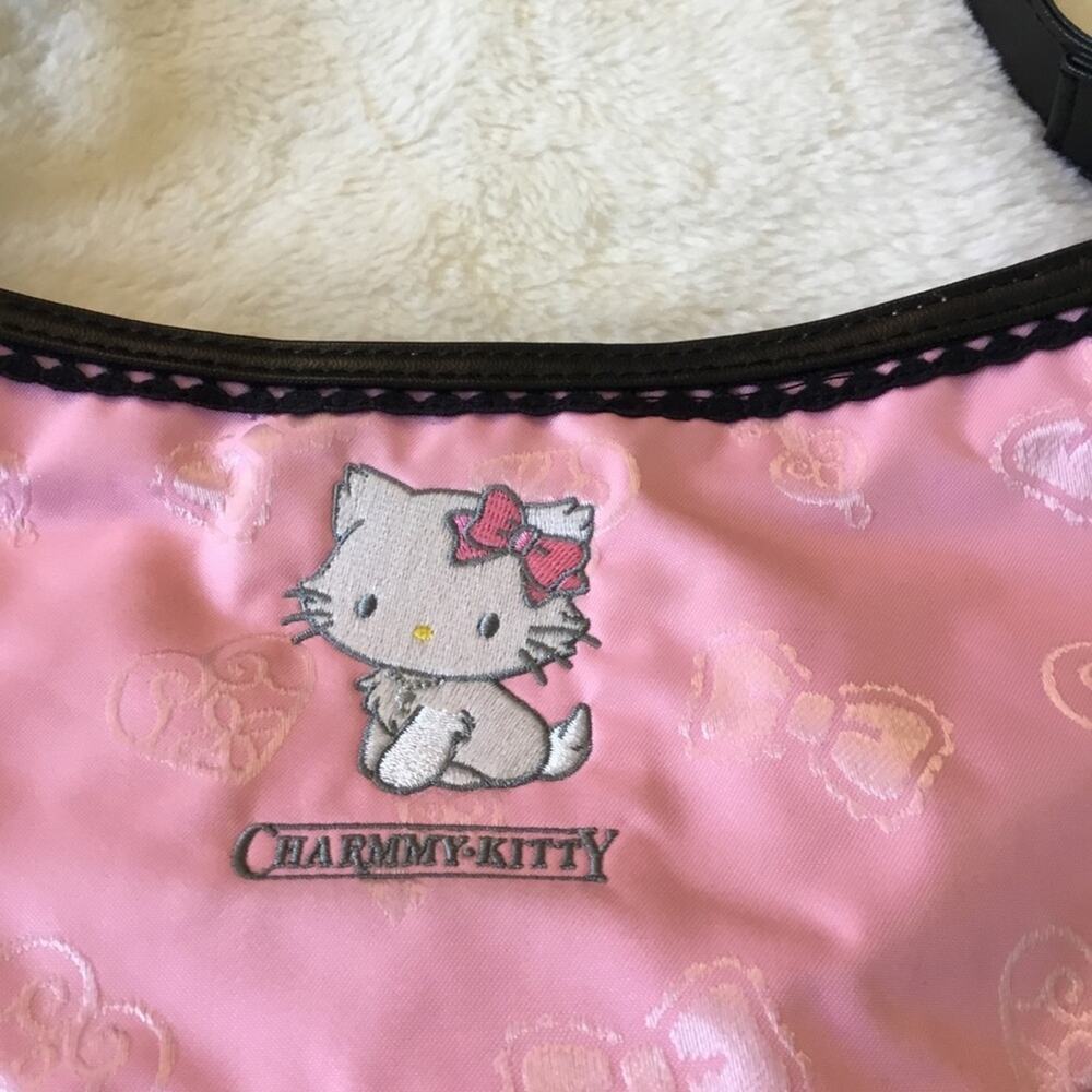 Sanrio Rare Vintage 2004 Hello Kitty Pink Baguette Style Shoulder Bag - Picture 2 of 16